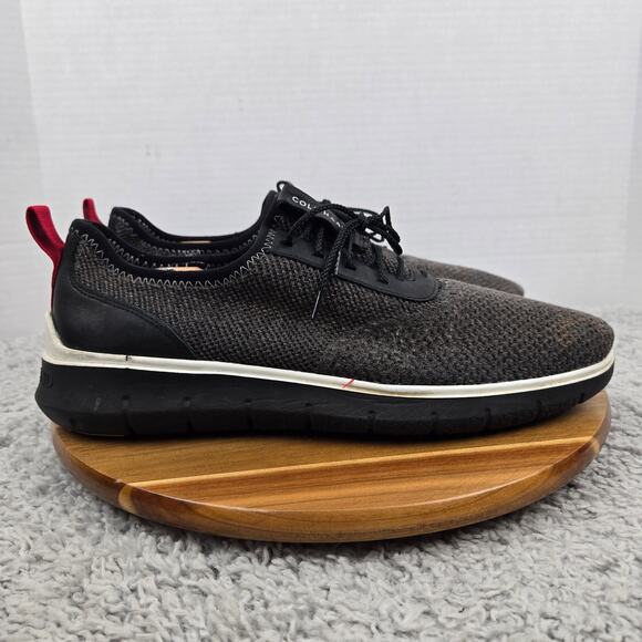 Cole Haan Mens 11.5 Generation ZeroGrand Black Stitchlite Daily Casual Sneaker - Picture 3 of 12